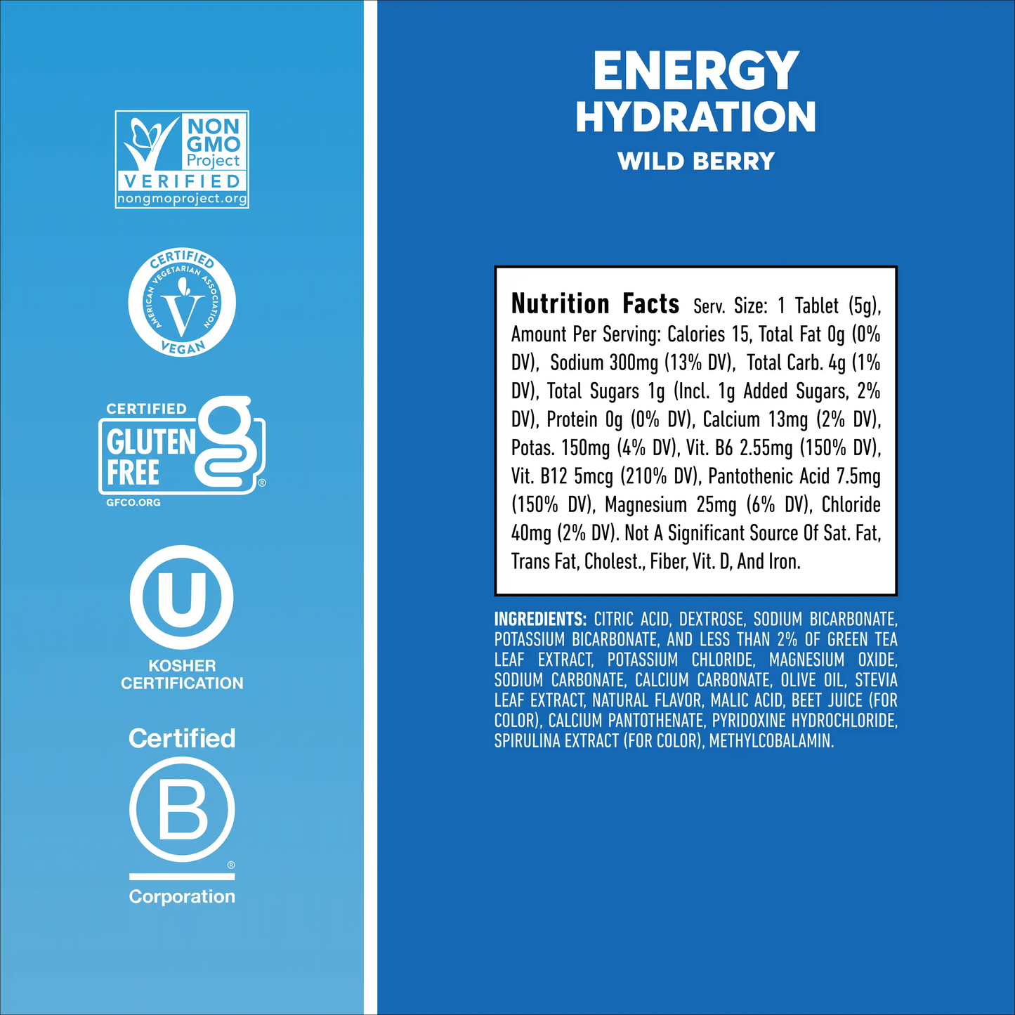 Nuun Energy Caffeine + B Vitamins 8-Pack