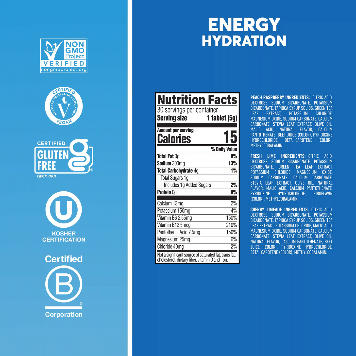 Nuun Energy Caffeine + B Vitamins 8-Pack