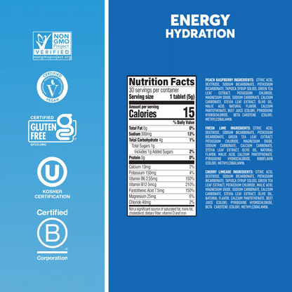 Nuun Energy Caffeine + B Vitamins 8-Pack